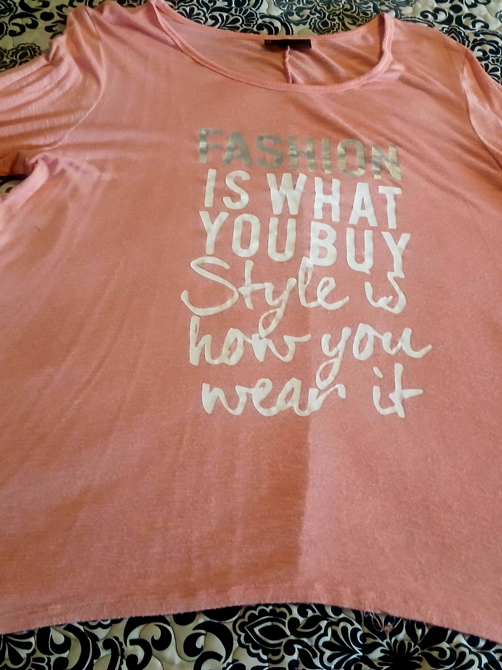 Buffalo David Bitton Dusty Rose Tee with White Tag